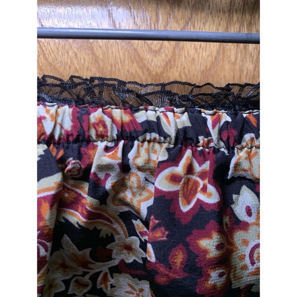 Vintage Merona Silk Paisley Floral Print Business Casual Pencil Skirt Sz 2 NWT - Picture 3 of 8